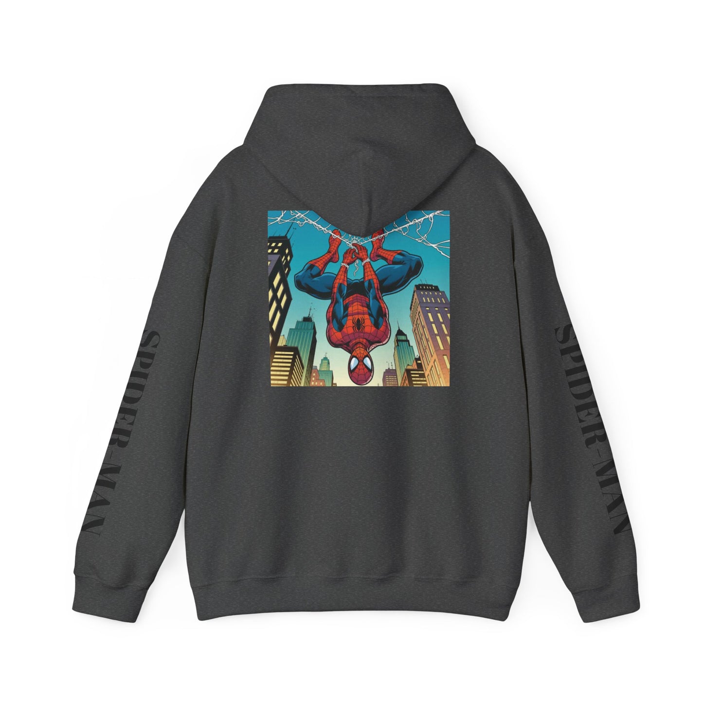 Spider-Man Graphic Hoodie — Retro City Web-Slinger Sweatshirt
