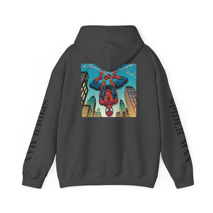 Spider-Man Graphic Hoodie — Retro City Web-Slinger Sweatshirt