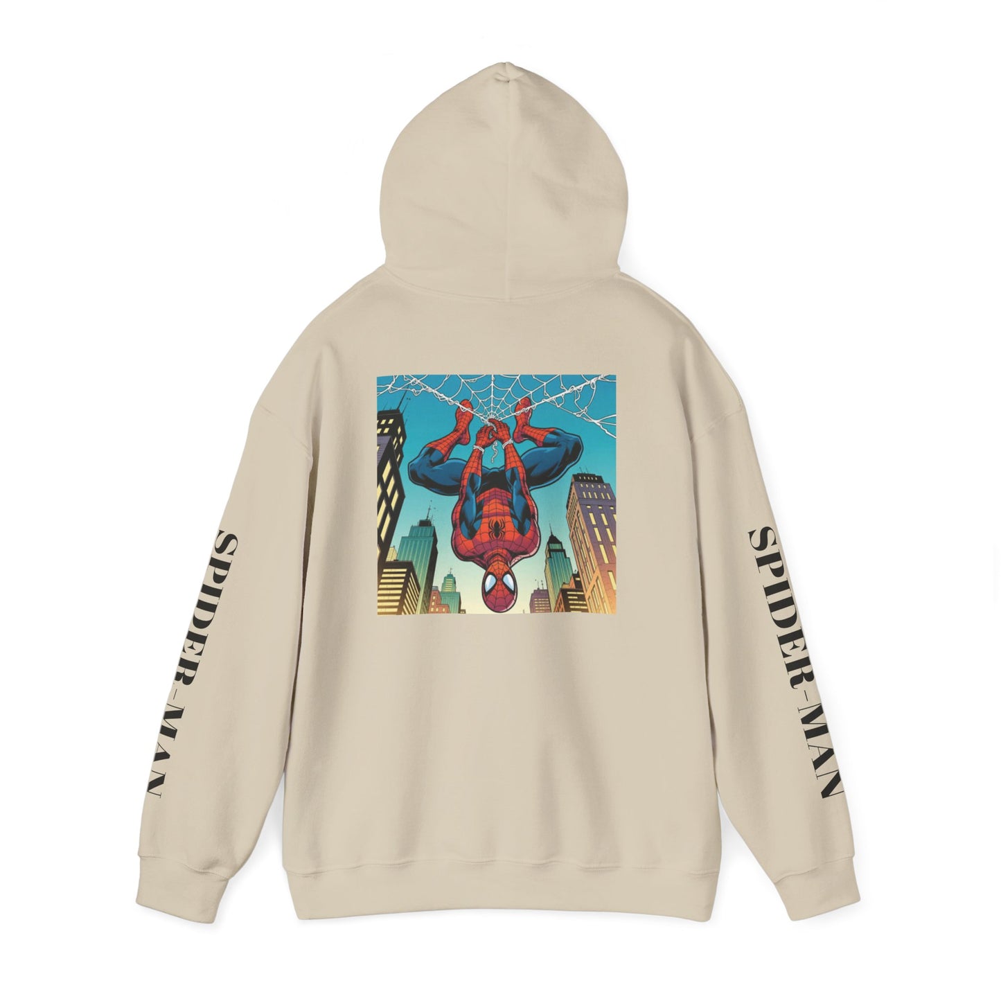 Spider-Man Graphic Hoodie — Retro City Web-Slinger Sweatshirt