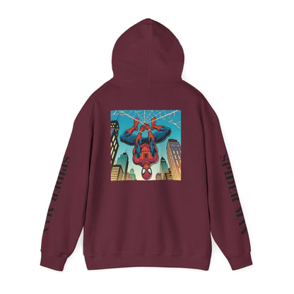 Spider-Man Graphic Hoodie — Retro City Web-Slinger Sweatshirt