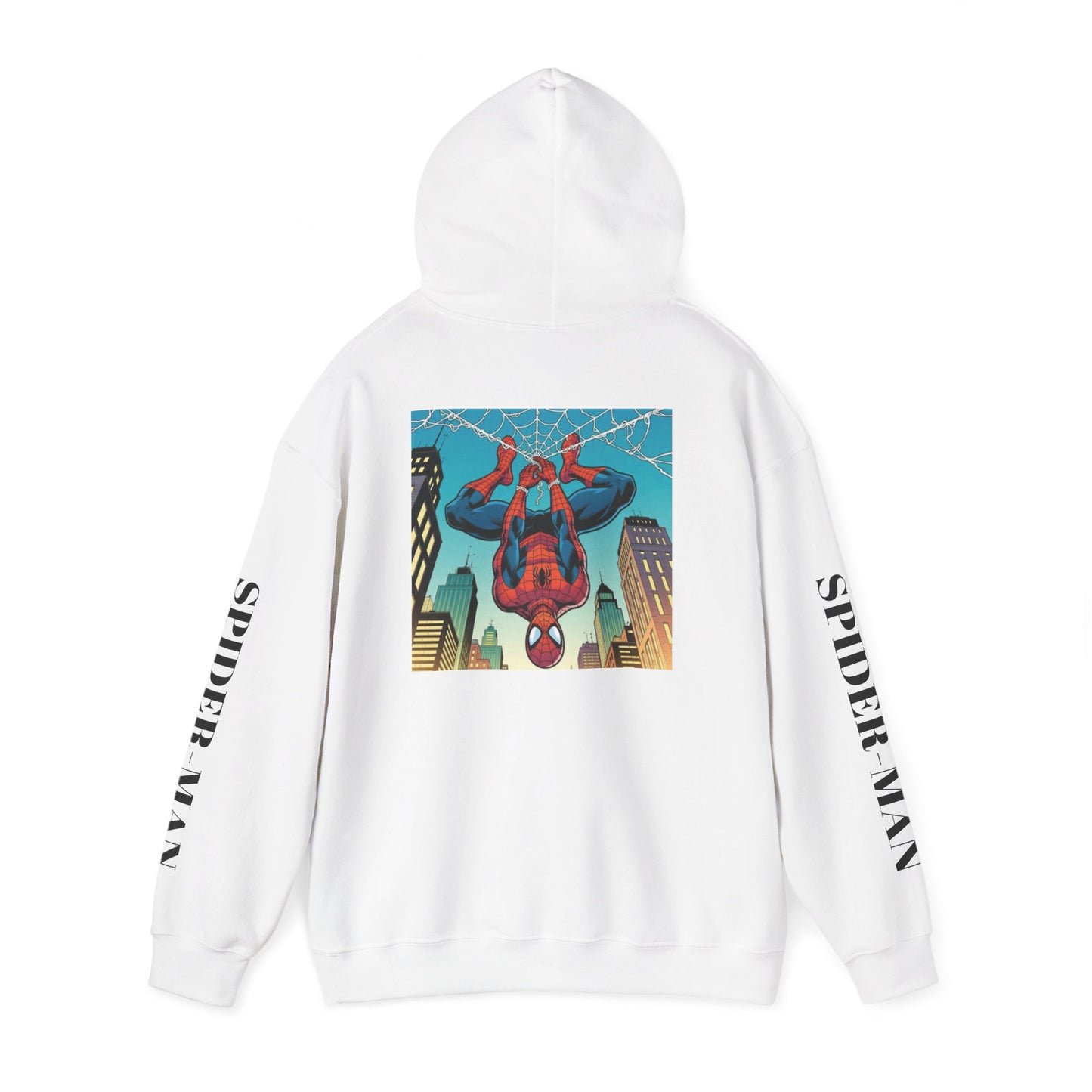 Spider-Man Graphic Hoodie — Retro City Web-Slinger Sweatshirt