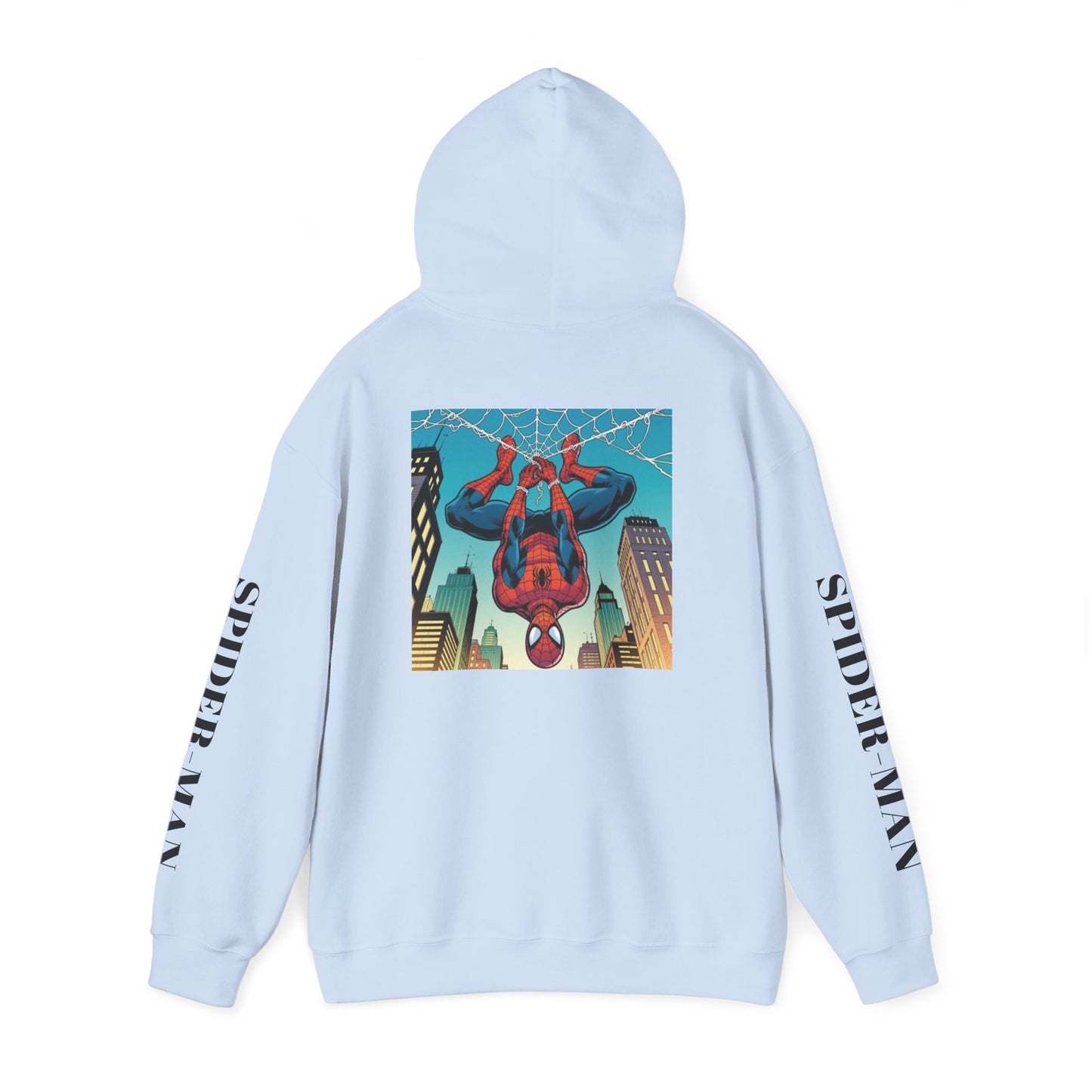 Spider-Man Graphic Hoodie — Retro City Web-Slinger Sweatshirt
