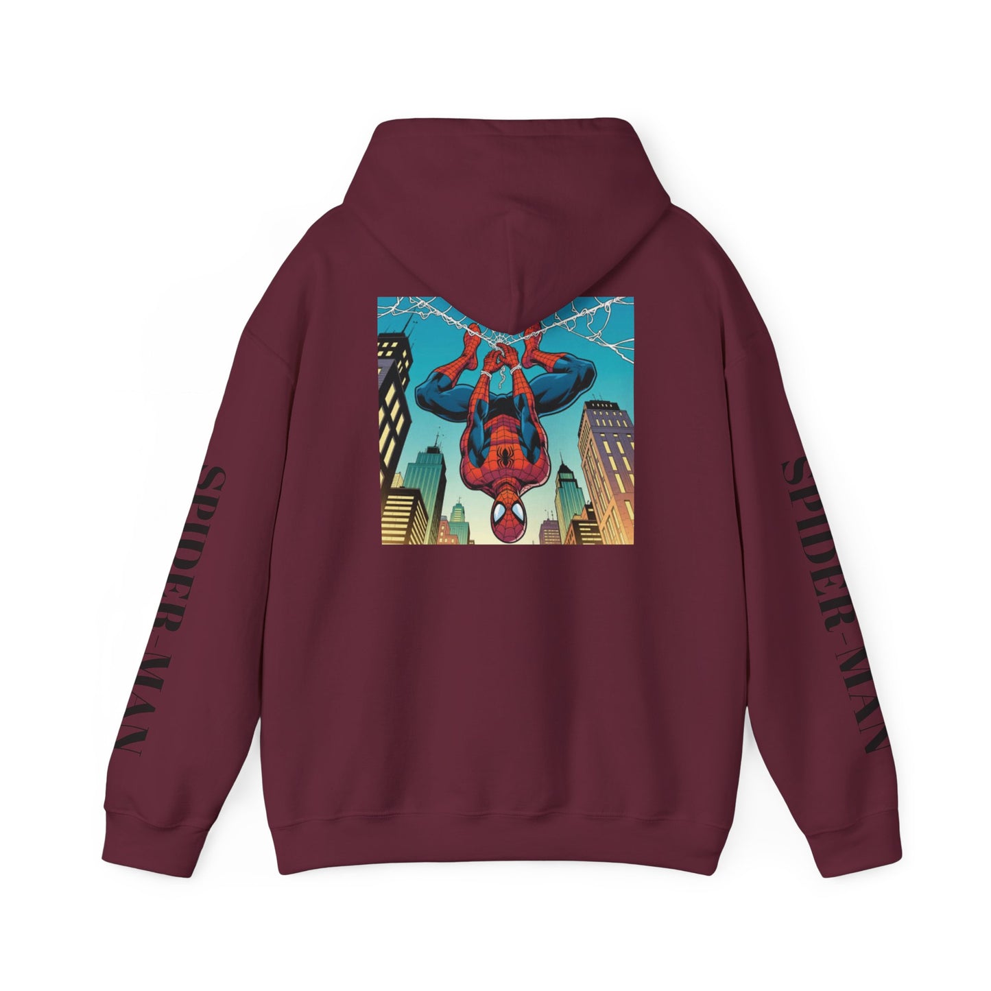 Spider-Man Graphic Hoodie — Retro City Web-Slinger Sweatshirt