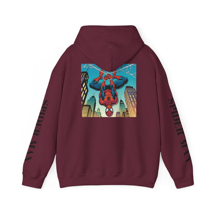 Spider-Man Graphic Hoodie — Retro City Web-Slinger Sweatshirt