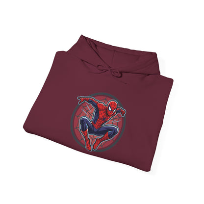 Spider-Man Graphic Hoodie — Retro City Web-Slinger Sweatshirt