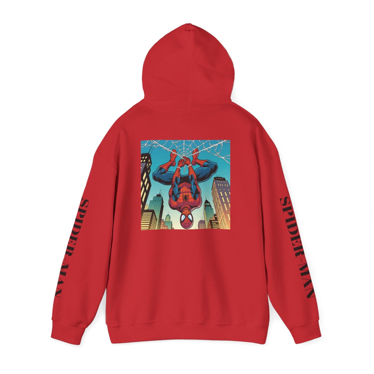 Spider-Man Graphic Hoodie — Retro City Web-Slinger Sweatshirt