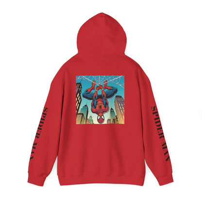Spider-Man Graphic Hoodie — Retro City Web-Slinger Sweatshirt