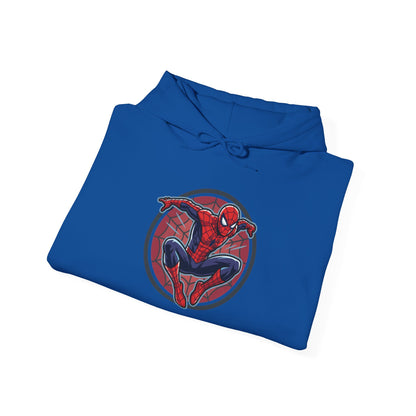 Spider-Man Graphic Hoodie — Retro City Web-Slinger Sweatshirt