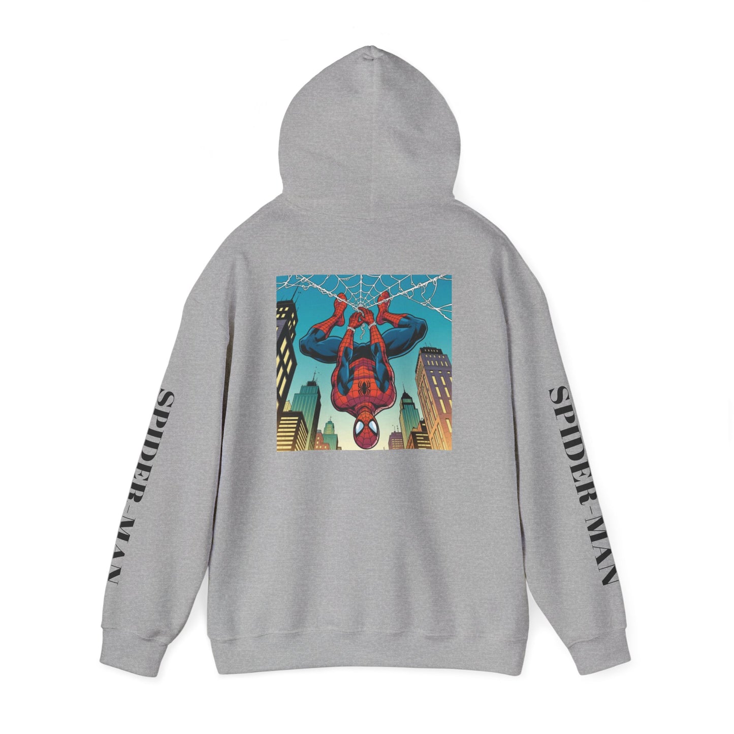 Spider-Man Graphic Hoodie — Retro City Web-Slinger Sweatshirt