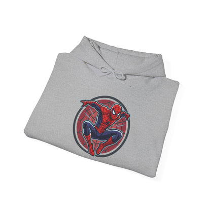 Spider-Man Graphic Hoodie — Retro City Web-Slinger Sweatshirt
