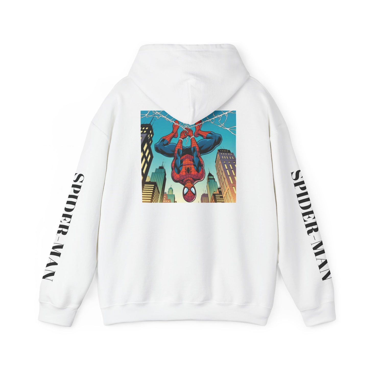 Spider-Man Graphic Hoodie — Retro City Web-Slinger Sweatshirt