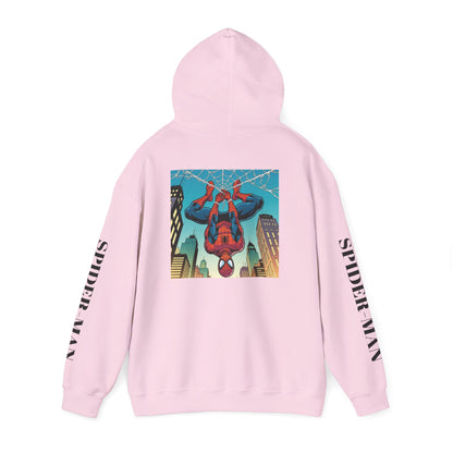 Spider-Man Graphic Hoodie — Retro City Web-Slinger Sweatshirt