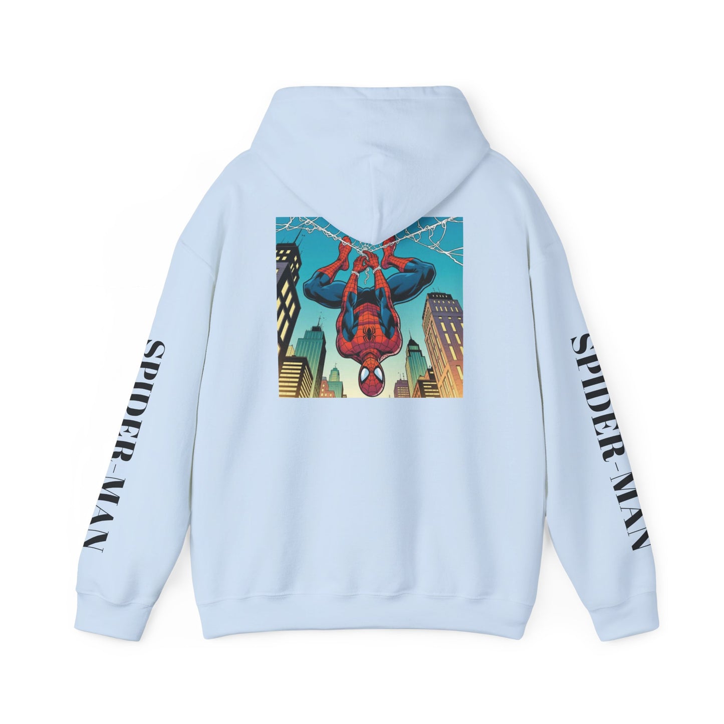 Spider-Man Graphic Hoodie — Retro City Web-Slinger Sweatshirt