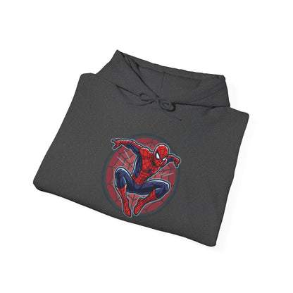 Spider-Man Graphic Hoodie — Retro City Web-Slinger Sweatshirt